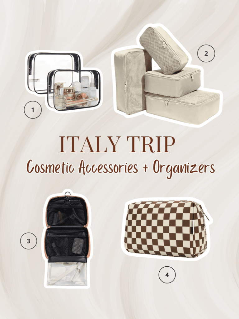 this is a list of travel essentials for packing for a trip to italy