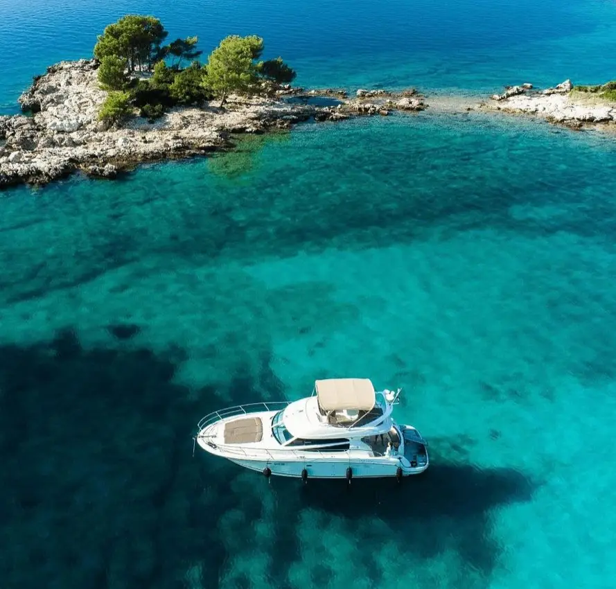 Private boat tour from Dubrovnik with views of the Adriatic Sea